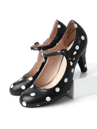 Pixie | Black/White Polka Dot - Glamourous Grace