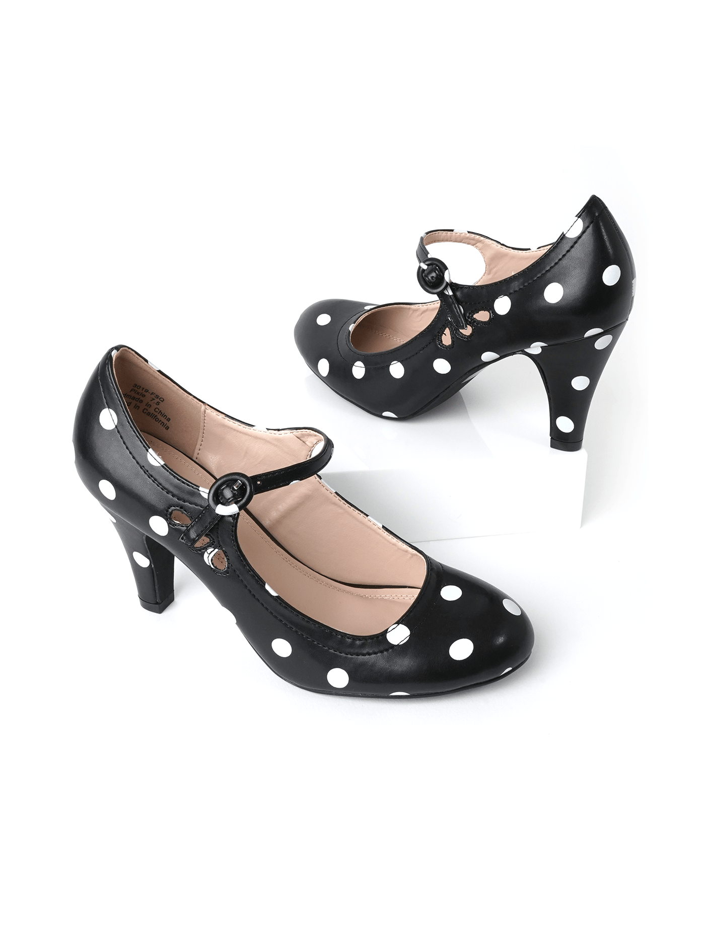 Pixie | Black/White Polka Dot - Glamourous Grace