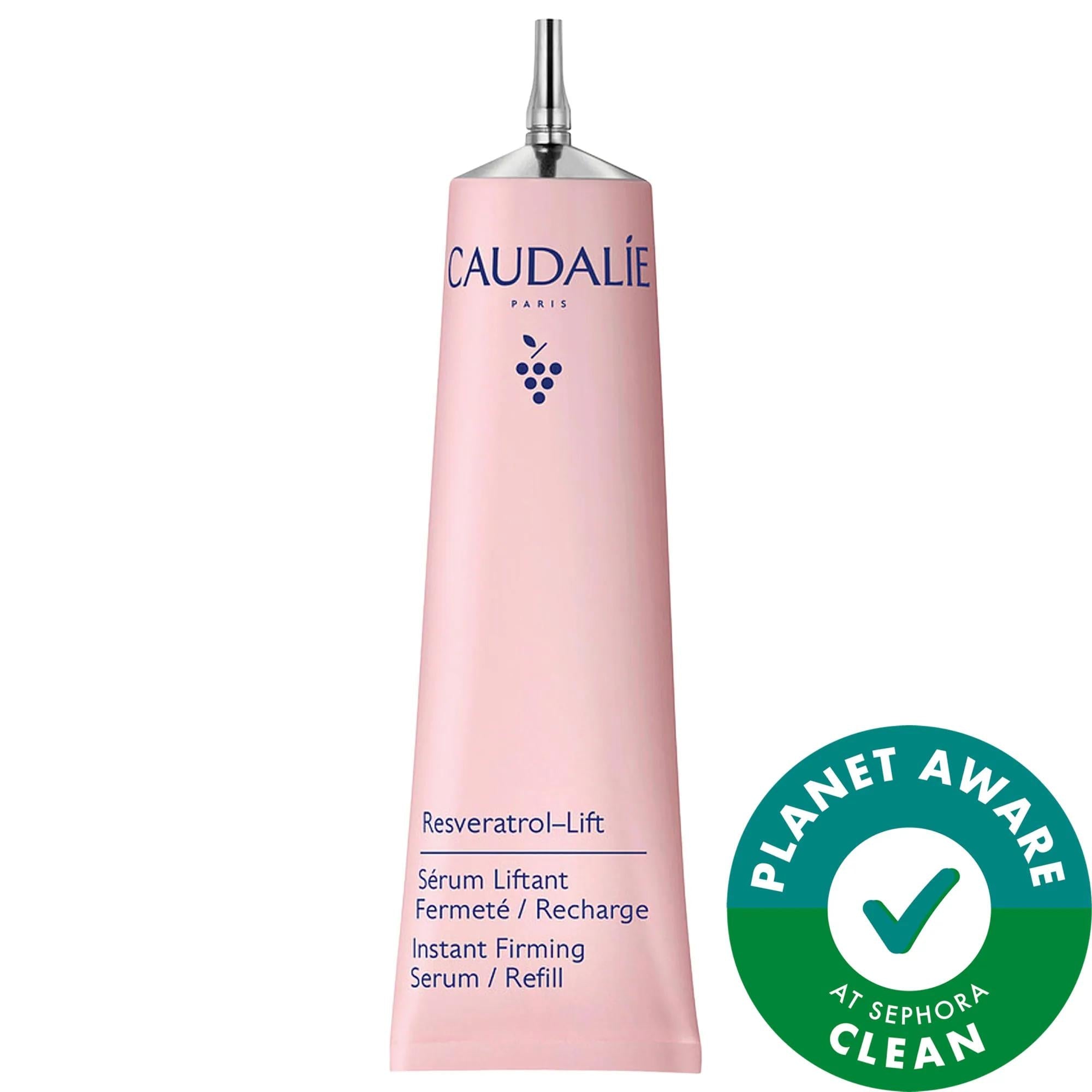 Caudalie Resveratrol Lift Instant Firming Refillable Retinol Alternative Serum - Anti-Aging Face Serum for Fine Lines & Wrinkles, Vegan Skincare - Glamourous Grace
