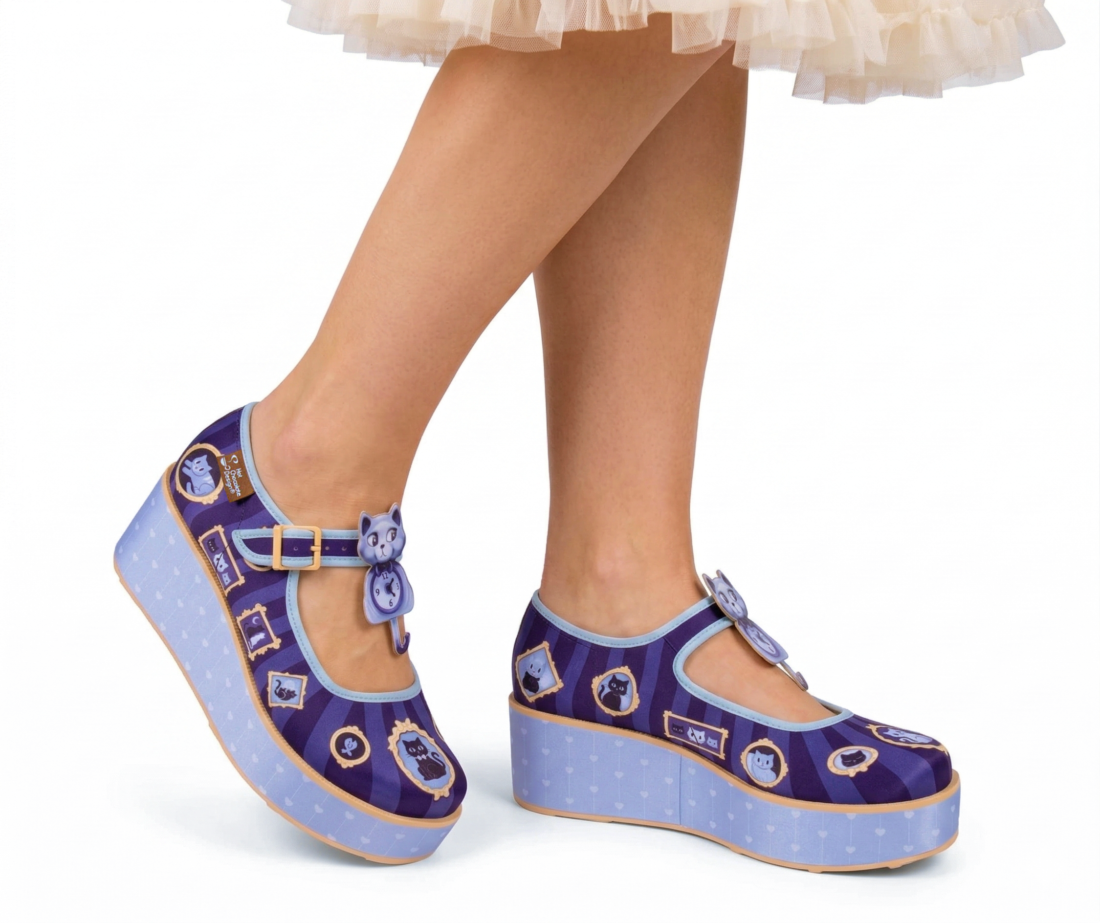 Purrfect Time Women's Mary Jane Platforms - Glamourous Grace