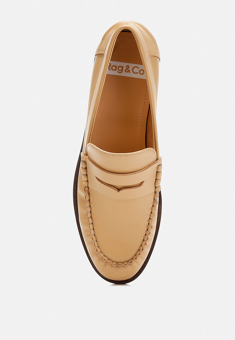 Plavia Genuine Leather Loafers - Glamourous Grace
