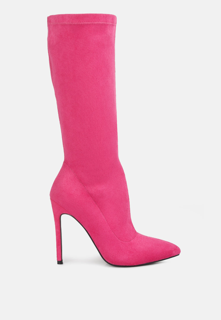 Playdate High Heeled Calf Boots - Glamourous Grace