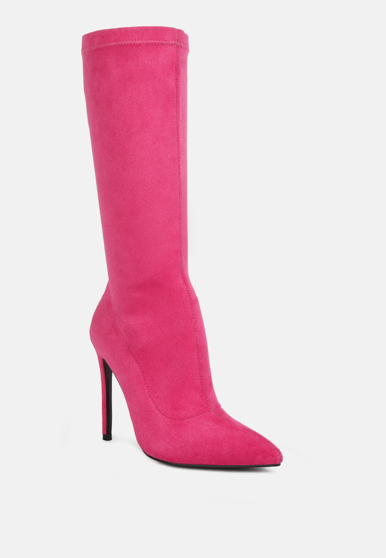 Playdate High Heeled Calf Boots - Glamourous Grace