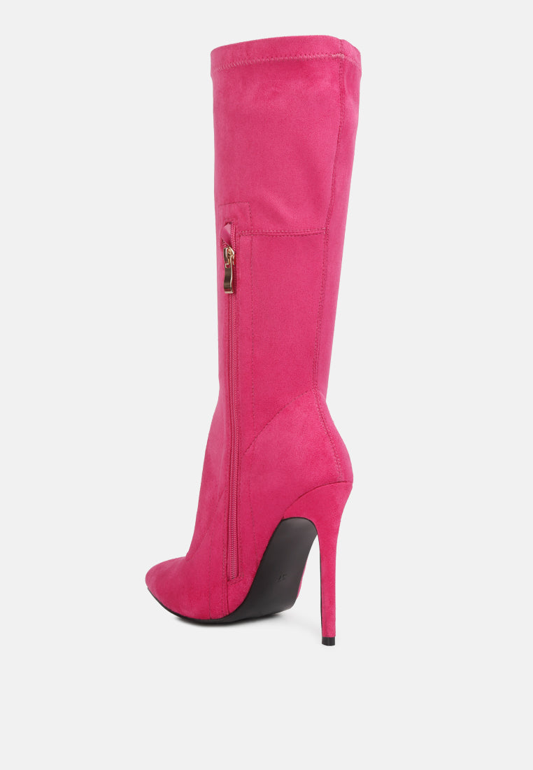 Playdate High Heeled Calf Boots - Glamourous Grace