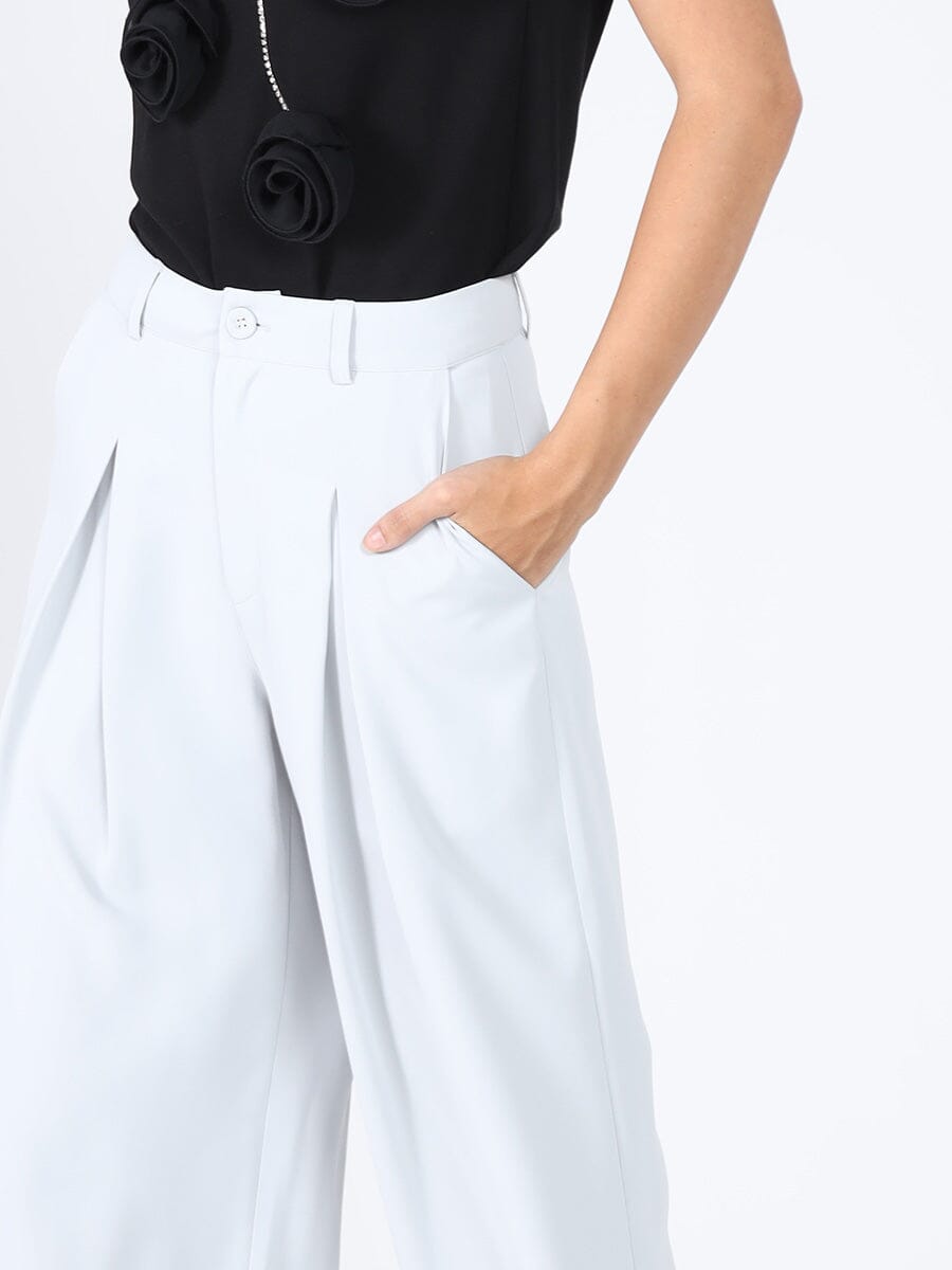 Pleated Wide Leg Pants - Glamourous Grace