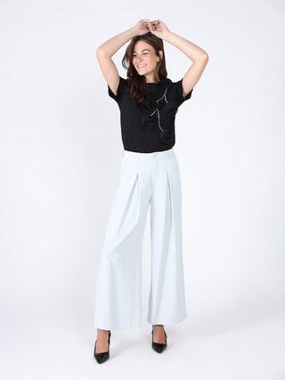 Pleated Wide Leg Pants