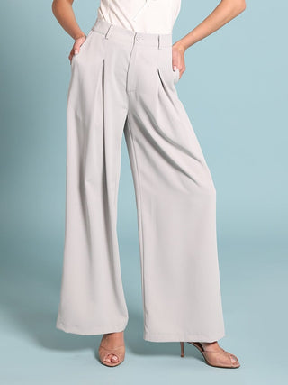 Pleated Wide Leg Pants