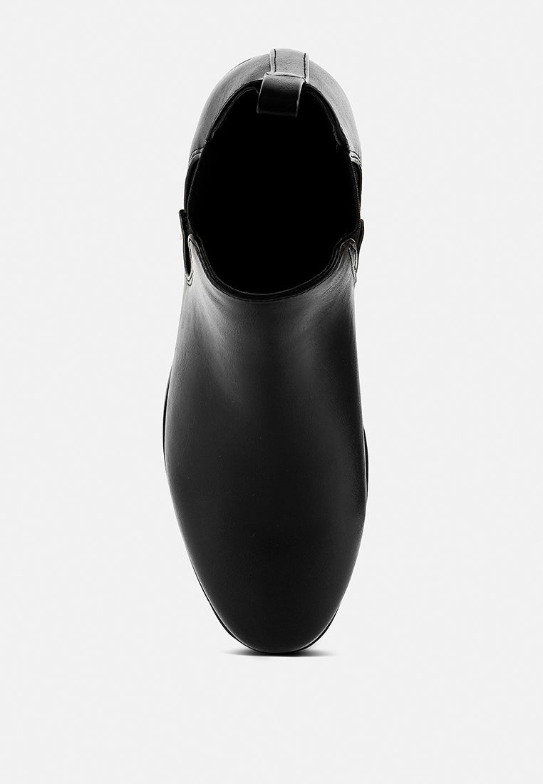Plush Metal Sling Chelsea Boots - Glamourous Grace