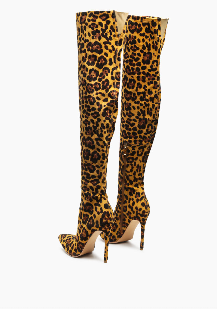 Pokey Long Stiletto Heel Boots - Glamourous Grace