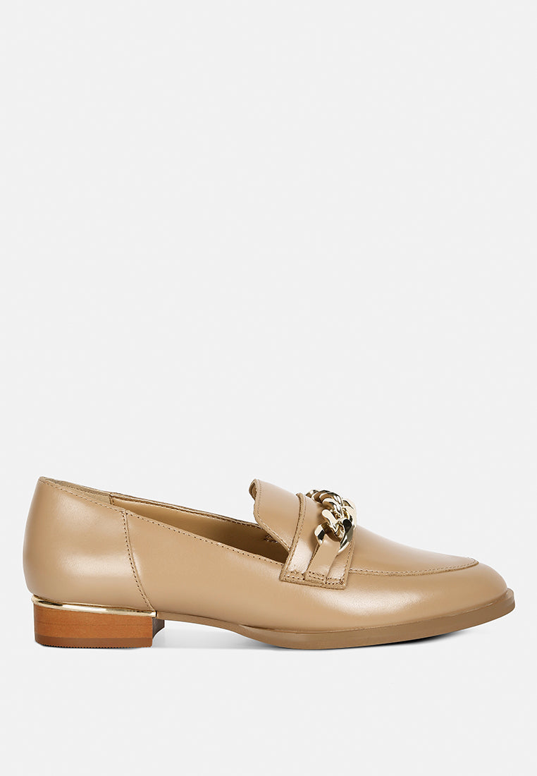 Pola Leather Horsebit Loafers - Glamourous Grace