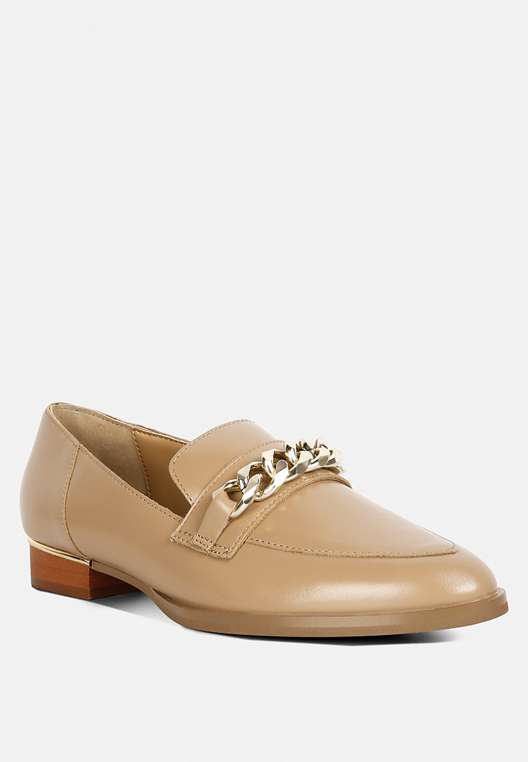 Pola Leather Horsebit Loafers - Glamourous Grace