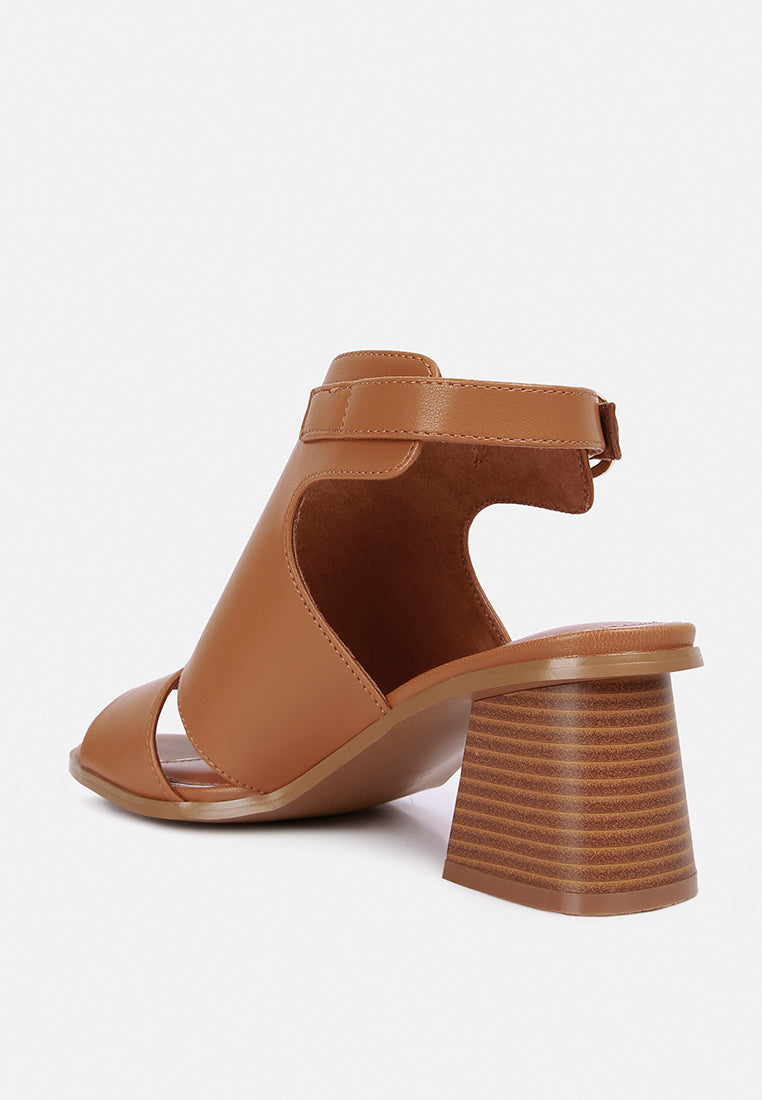 Polessi Pin Buckle Ankle Mules - Glamourous Grace