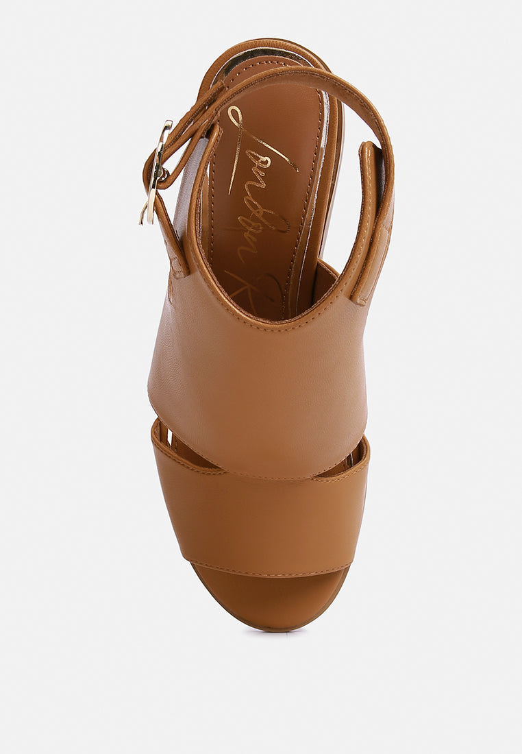 Polessi Pin Buckle Ankle Mules - Glamourous Grace