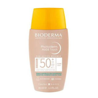Bioderma Photoderm NUDE Touch SPF50+ Light 40 ml - Sunscreen with Makeup Effect for Oily & Combination Skin - Glamourous Grace