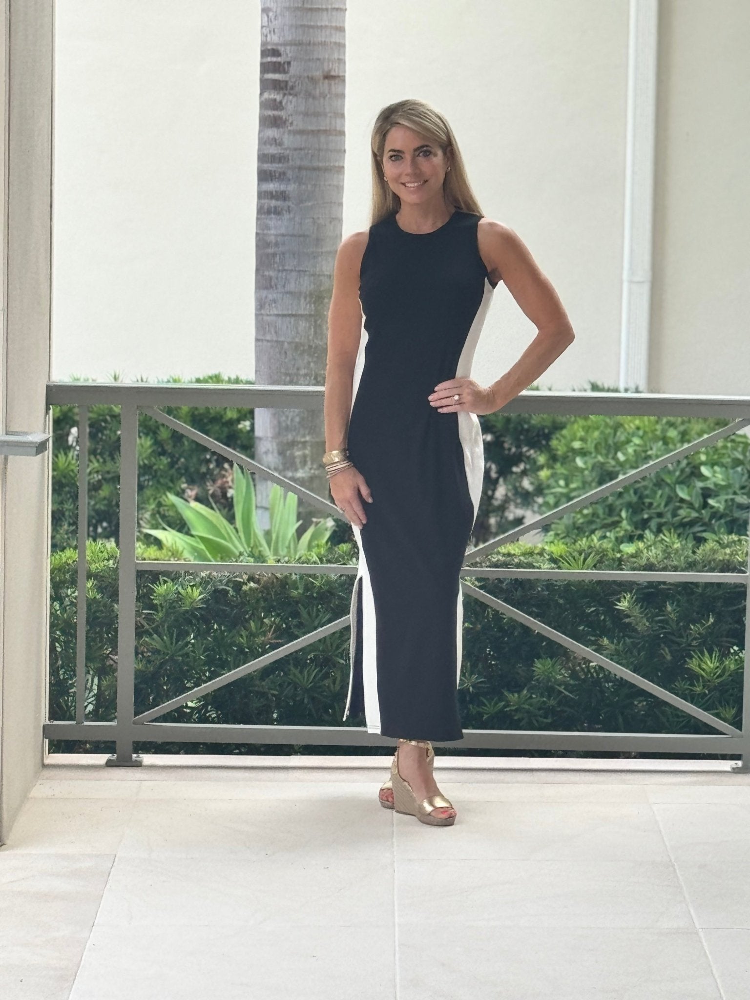Illusionary Everyday Color Block Dress