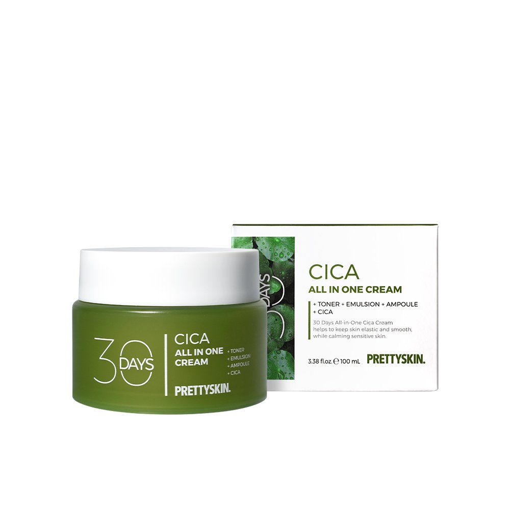 PRETTYSKIN 30 Days All-in-One Cica Cream 100ml - Glamourous Grace
