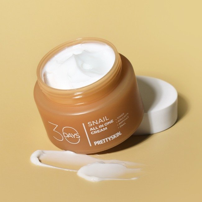 PRETTYSKIN 30 Days All-in-One Snail Cream 100ml - Glamourous Grace