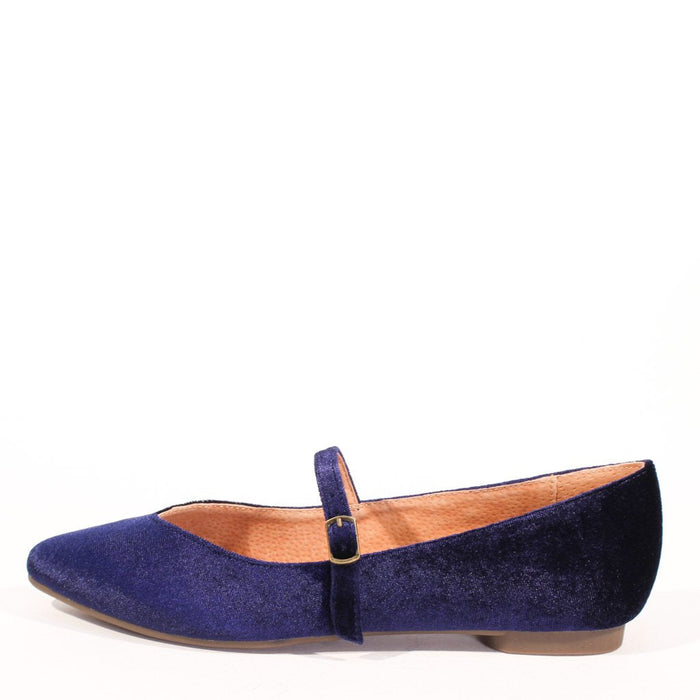 Prime Velvet Mary Jane Flats - Glamourous Grace