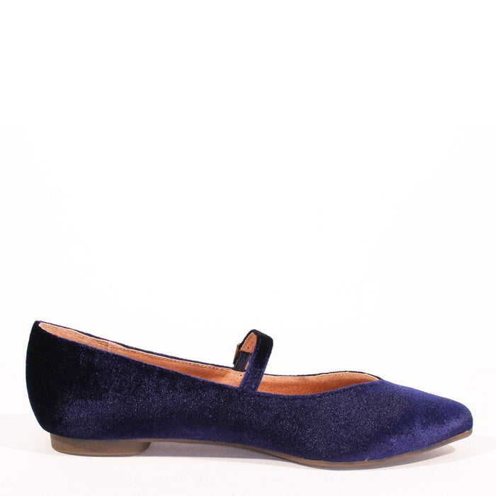 Prime Velvet Mary Jane Flats - Glamourous Grace