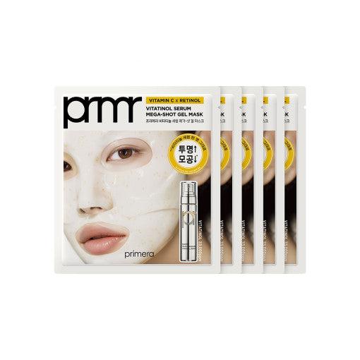 primera Vitatinol Serum Mega-Shot Gel Mask Sheet 34g X 5ea - Glamourous Grace