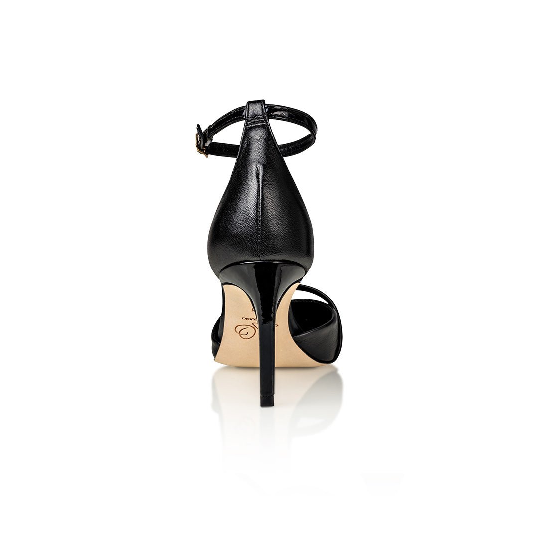 Desiree Black Nappa / Black Patent - Glamourous Grace
