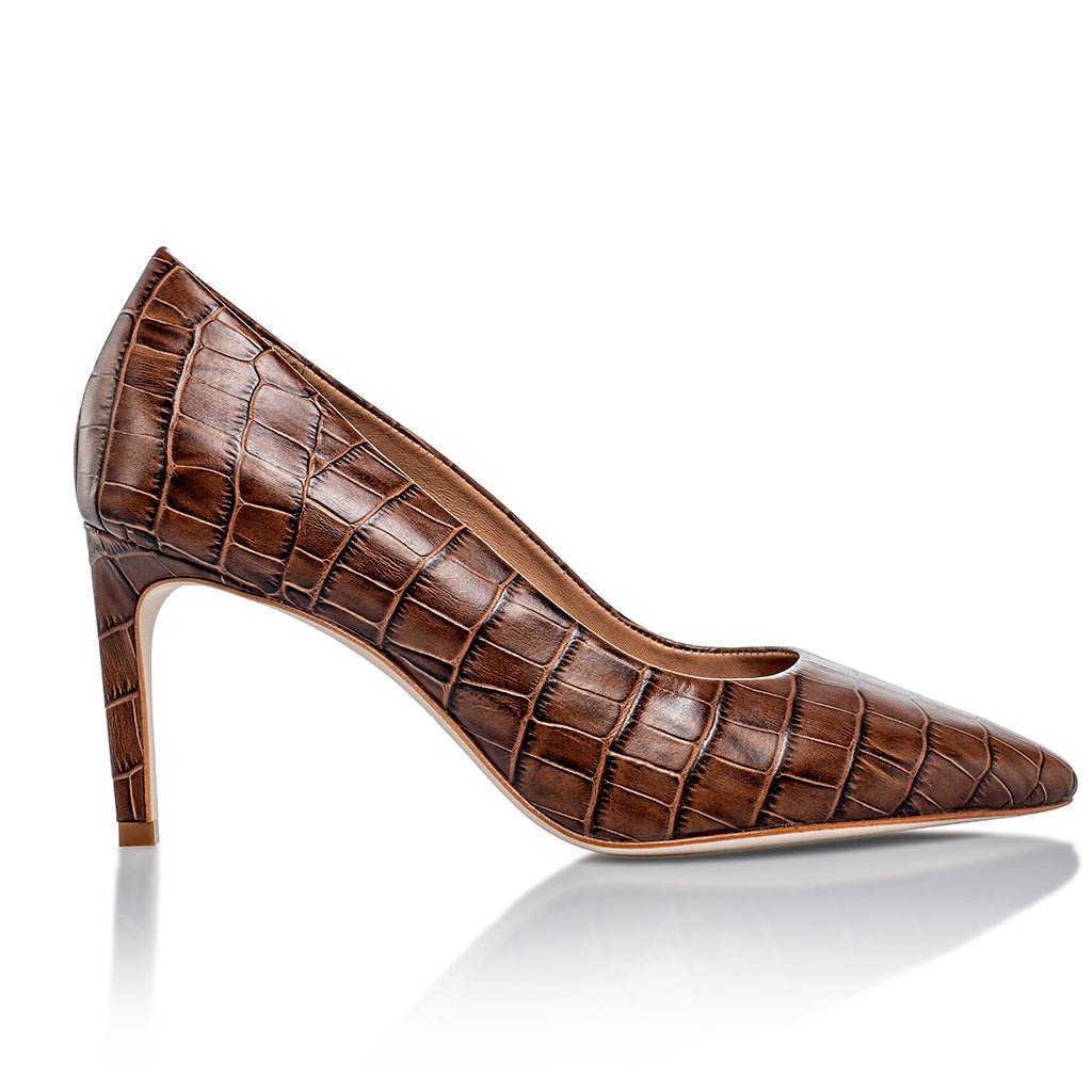 Deborah 2.0 Brown Croco - Glamourous Grace