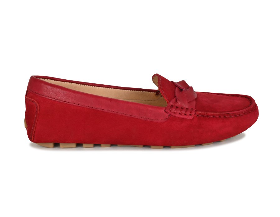 PIPER Leather Driving Loafer Bordeaux - Glamourous Grace