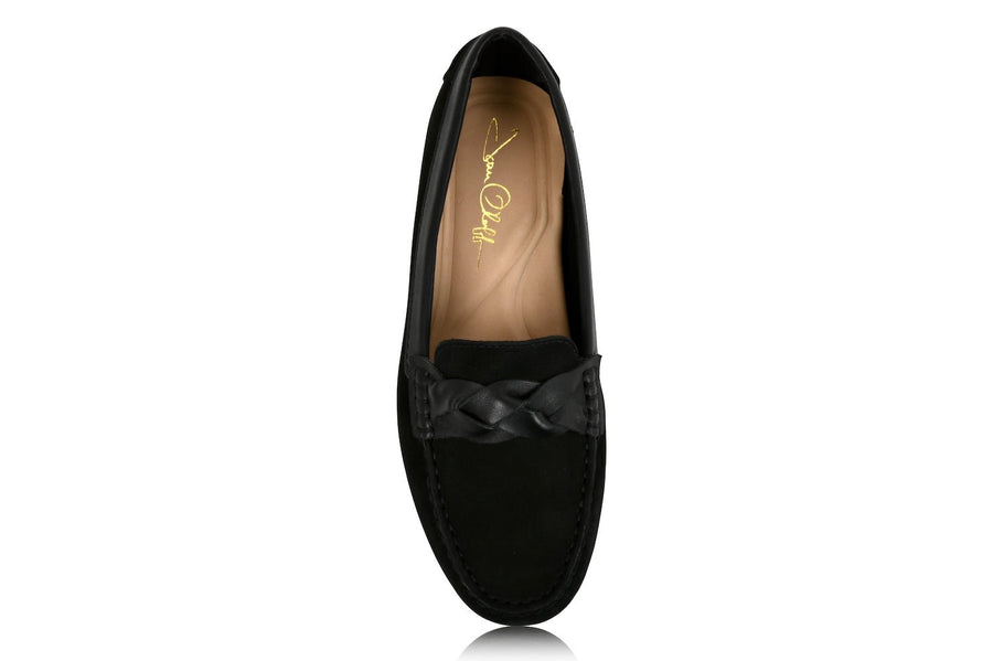 PIPER Leather Driving Loafer Black - Glamourous Grace