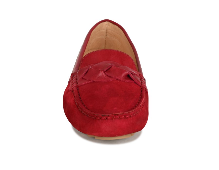 PIPER Leather Driving Loafer Bordeaux - Glamourous Grace