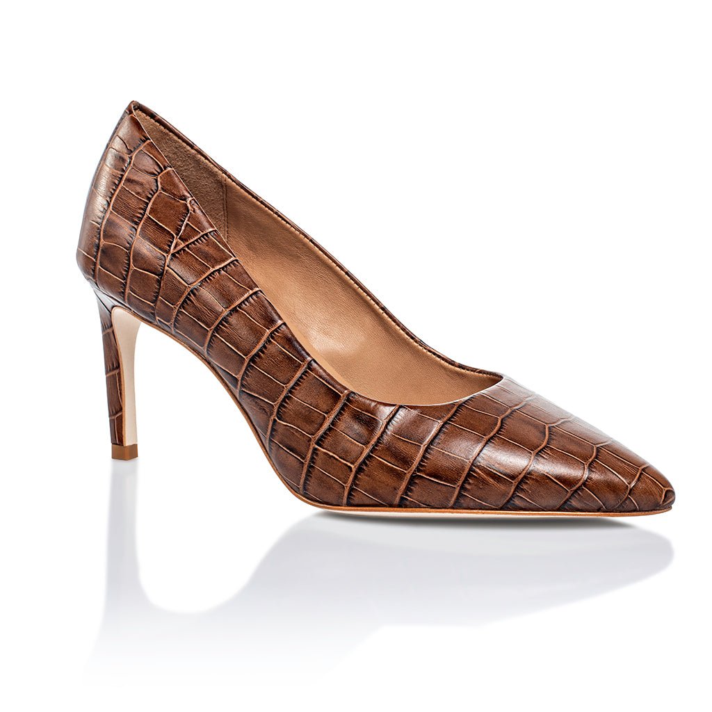 Deborah 2.0 Brown Croco - Glamourous Grace