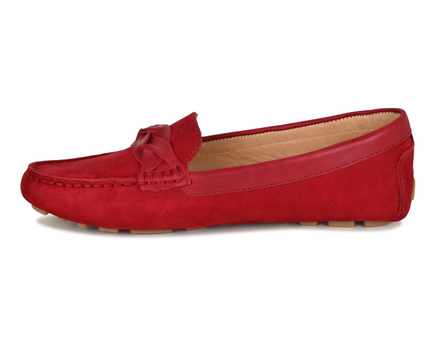 PIPER Leather Driving Loafer Bordeaux - Glamourous Grace