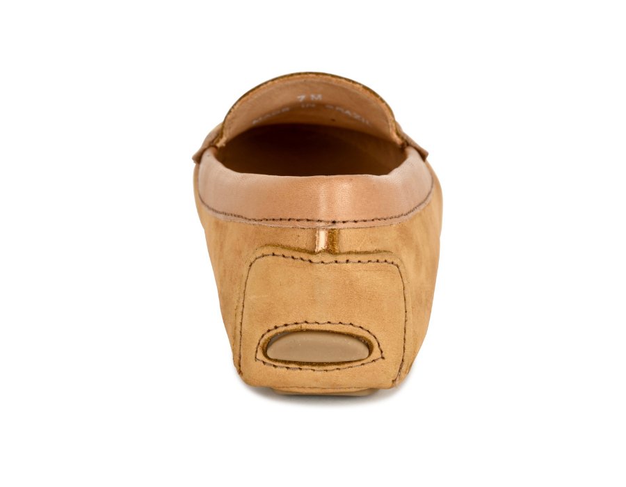PIPER Leather Driving Loafer Camel - Glamourous Grace