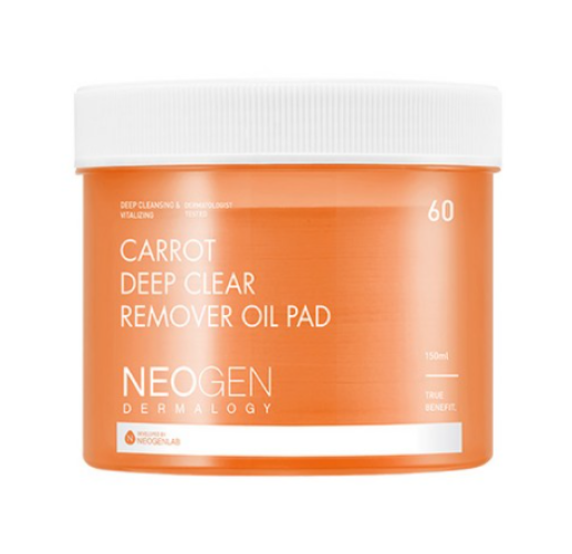NEOGEN Dermalogy Carrot Deep Clear Remover Oil Pad 60 Sheets - Glamourous Grace