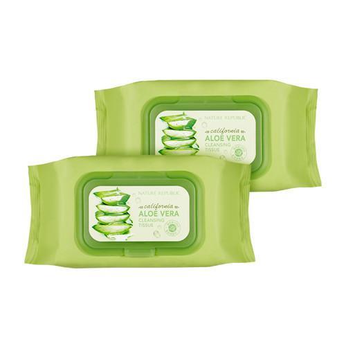 [NATURE REPUBLIC] California Aloe Vera Cleansing Tissue (1+1) - Glamourous Grace