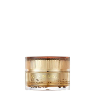 TONYMOLY SUPER INTENSE Gold 24K Ginseng Snail Cream 50ml - Glamourous Grace