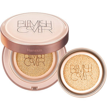 Hanskin Semi Matte Blemish Cover Conceal Cushion 11g+11g(Refill) SPF 50+ PA+++ (2 Colors) - Glamourous Grace