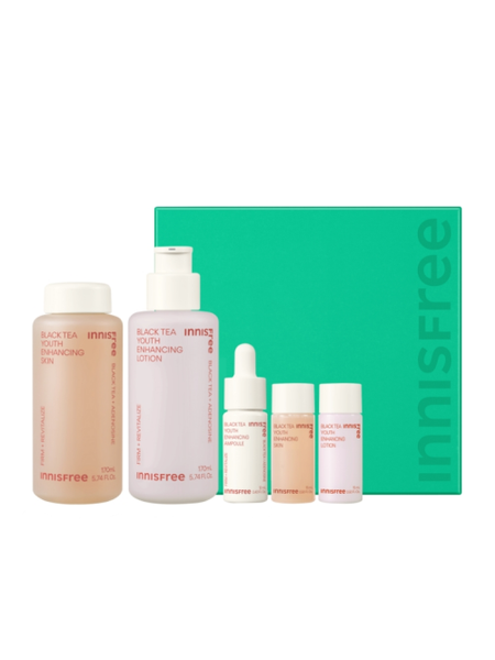 Innisfree Black Tea Youth Enhancing Skincare Set - Glamourous Grace