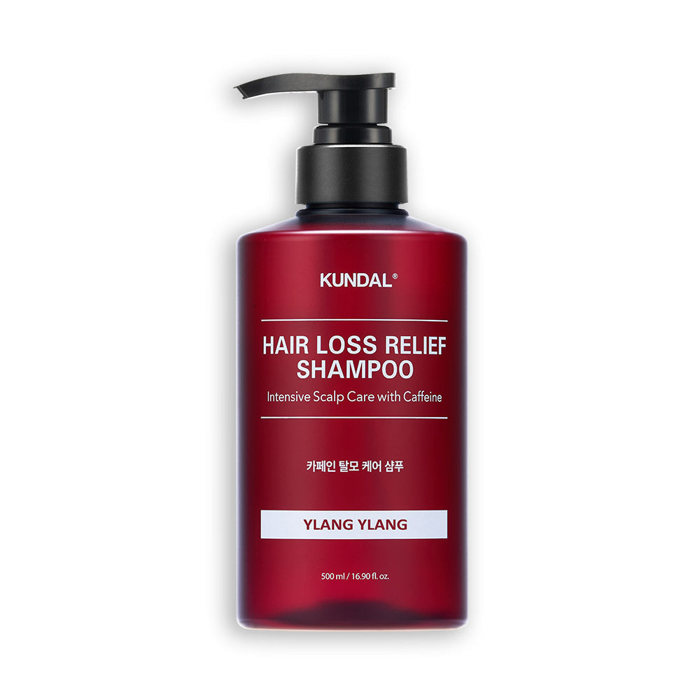 KUNDAL HAIR LOSS RELIEF SHAMPOO Intensive Scalp Care with Caffeine 500ml #YLANG YLANG - Glamourous Grace