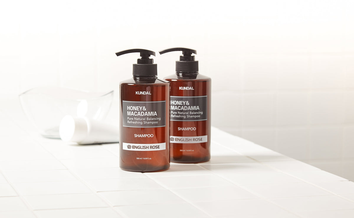 KUNDAL HONEY&MACADAMIA Pure Natural Balancing Refreshing Shampoo 500ml #ENGLISH ROSE - Glamourous Grace