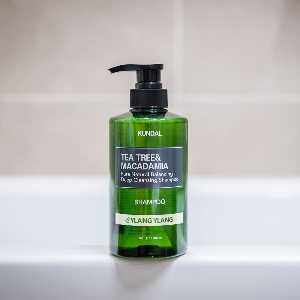 KUNDAL TEA TREE&MACADAMIA Pure Natural Balancing Deep Cleansing Shampoo 500ml #YLANG YLANG - Glamourous Grace