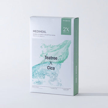 MEDIHEAL Derma Synergy Wrapping Mask Sheet 10P #Tea tree X Cica - Glamourous Grace