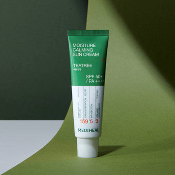 MEDIHEAL Moisture Calming Sun Cream Tea Tree 50ml (SPF 50+, PA++++) - Glamourous Grace