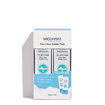 MIGUHARA Pore Clear Bubble Pack Set (5g x 12 sachets) - Glamourous Grace