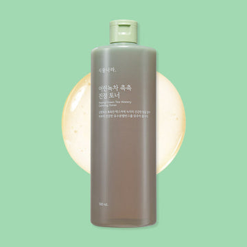 Shingmulnara Young Green Tea Watery Calming Toner 500ml - Glamourous Grace