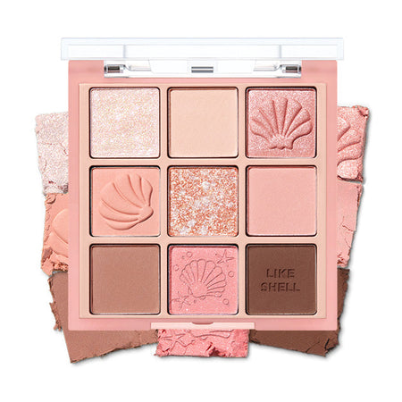 [HOLIKA HOLIKA] My Fave Mood Eye Palette 8g #SHELL ON THE BEACH - Glamourous Grace