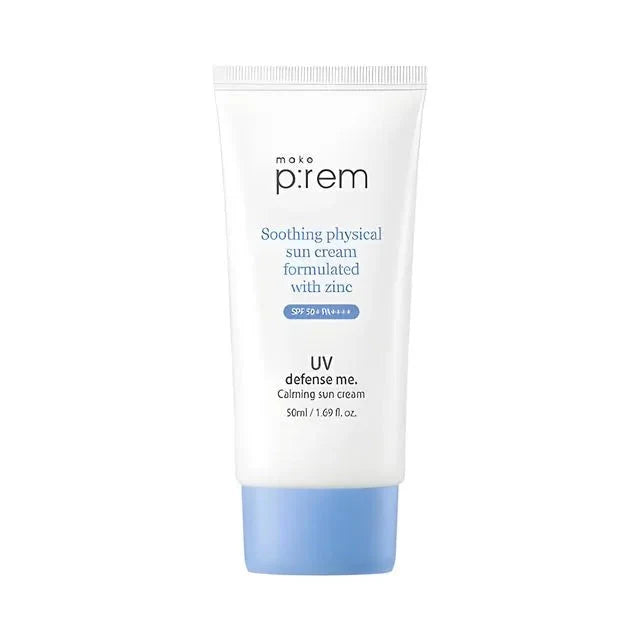 make p:rem UV Defense Me. Calming Sun Cream SPF 50+ PA++++ 50ml - Glamourous Grace
