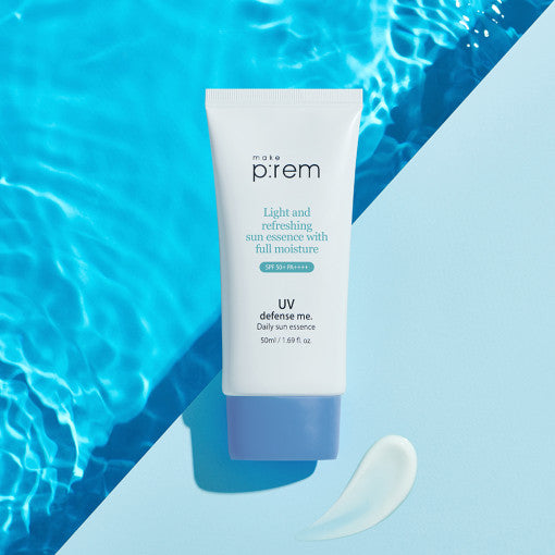 make p:rem UV Defense Me. Daily Sun Essence SPF 50+ PA++++ 50ml - Glamourous Grace