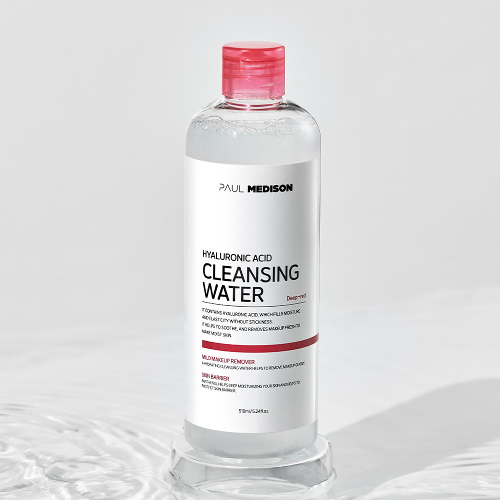 PAUL MEDISON  Deep Red Hyaluronic Acid Cleansing Water 510ml - Glamourous Grace