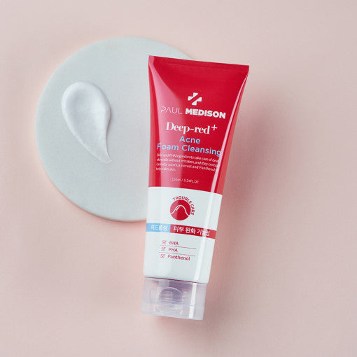 PAUL MEDISON Deep-red Acne Foam cleansing 155ml - Glamourous Grace
