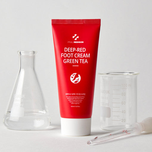 PAUL MEDISON Deep-red Foot Cream Green Tea 100ml - Glamourous Grace